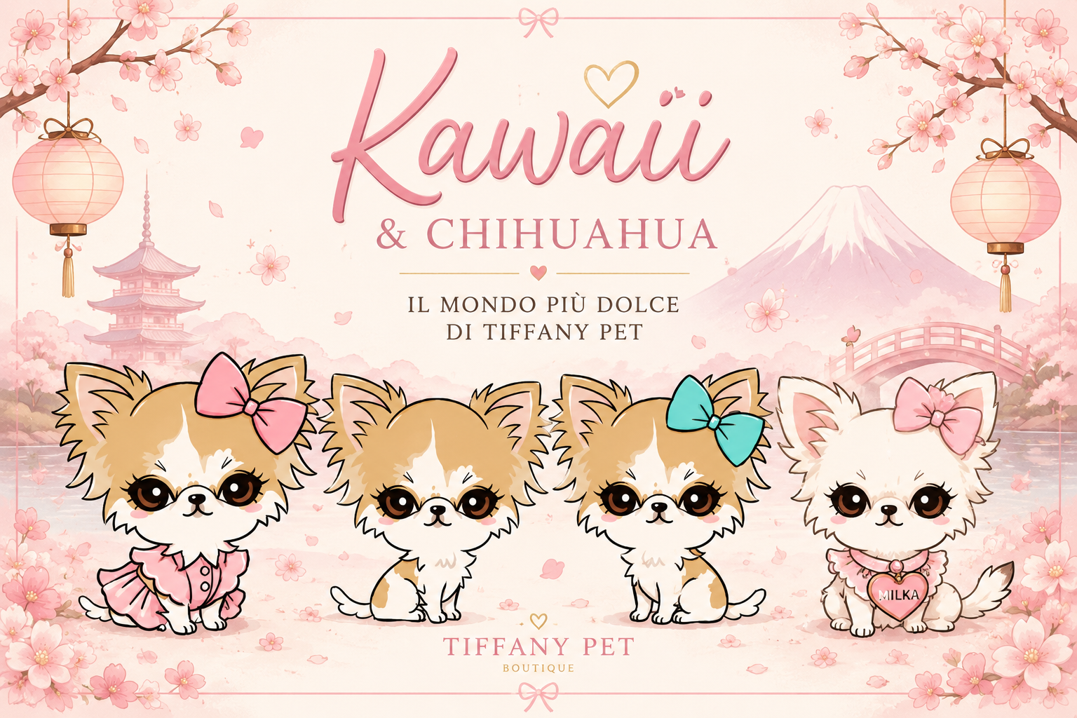 “Kawaii: cos'è, storia e come vestire un Chihuahua in stile kawaii”.