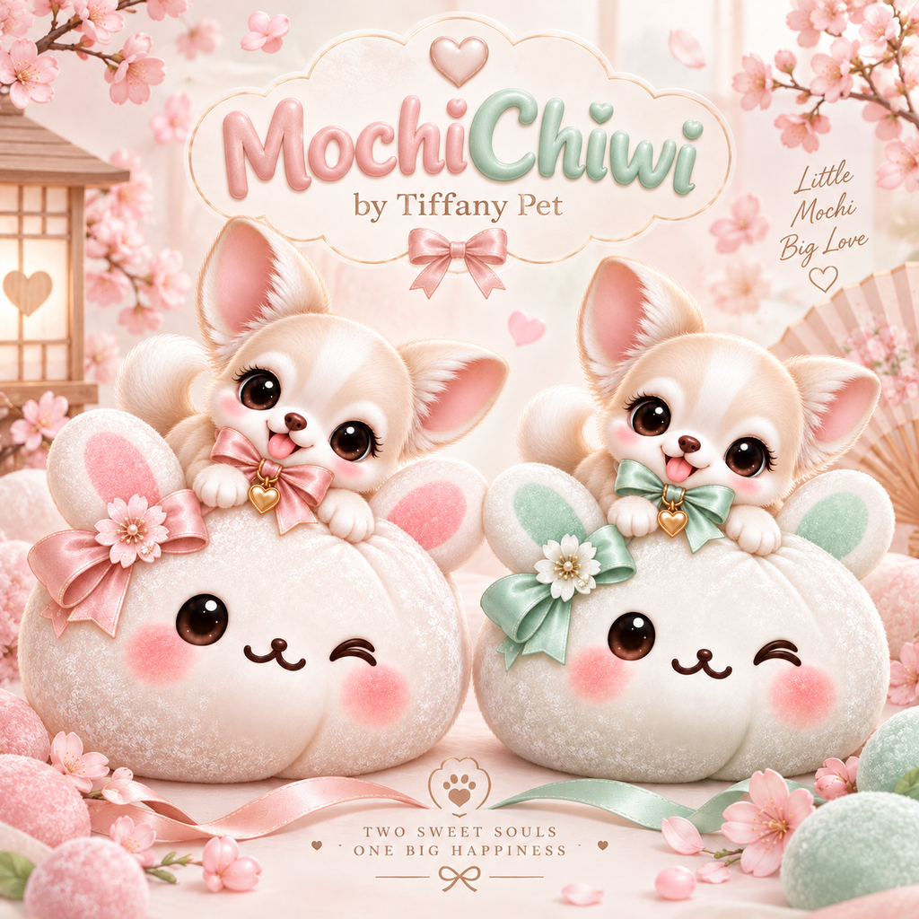 Magliettina MochiChiwi – Little Mochi, Big Love tg s