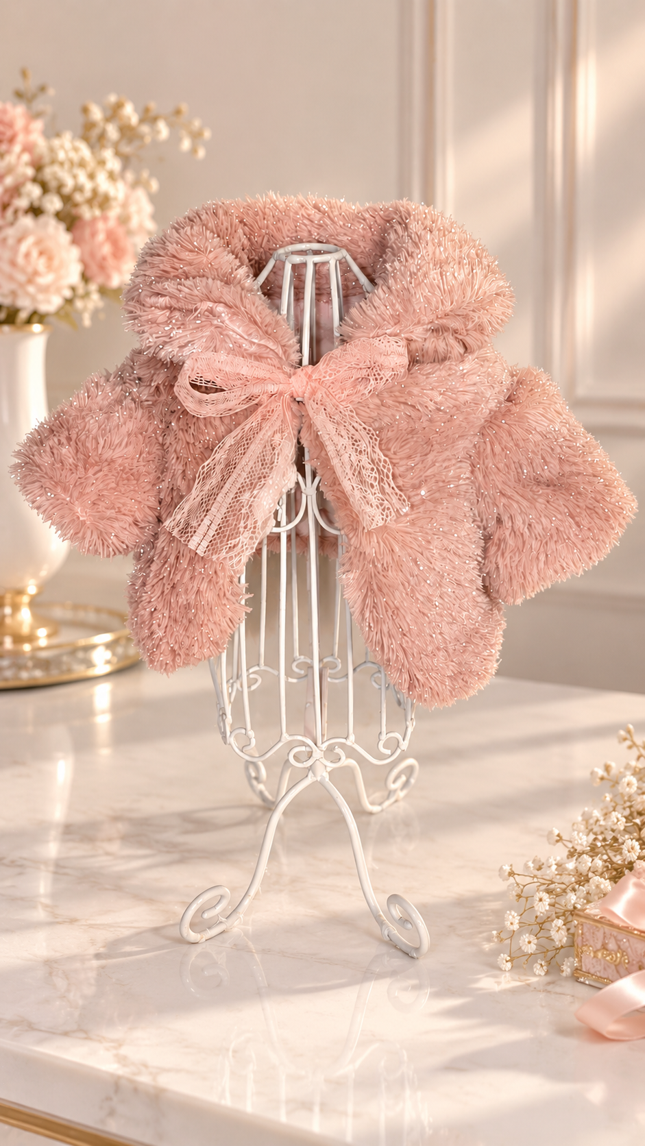 Bolero Akari – Ecopelliccia Lurex Couture per Chihuahua ✨ tg s.m