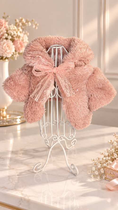 Bolero Akari – Ecopelliccia Lurex Couture per Chihuahua ✨ tg s.m