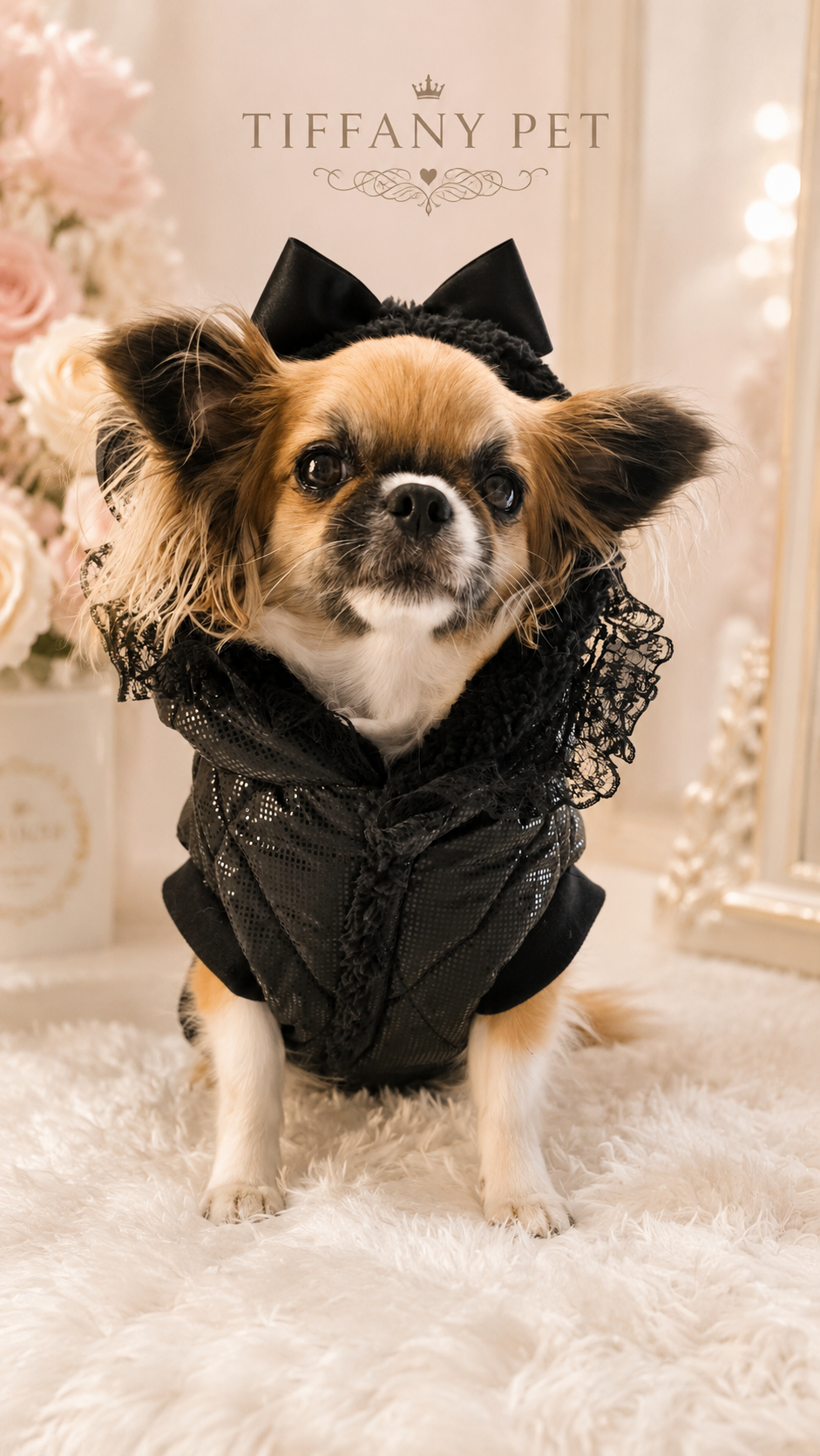 Piumino  per chihuahua Yoru – Eleganza in Nero th s /m