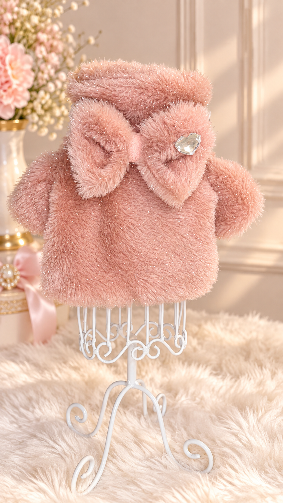 Bolero Akari – Ecopelliccia Lurex Couture per Chihuahua ✨ tg s.m