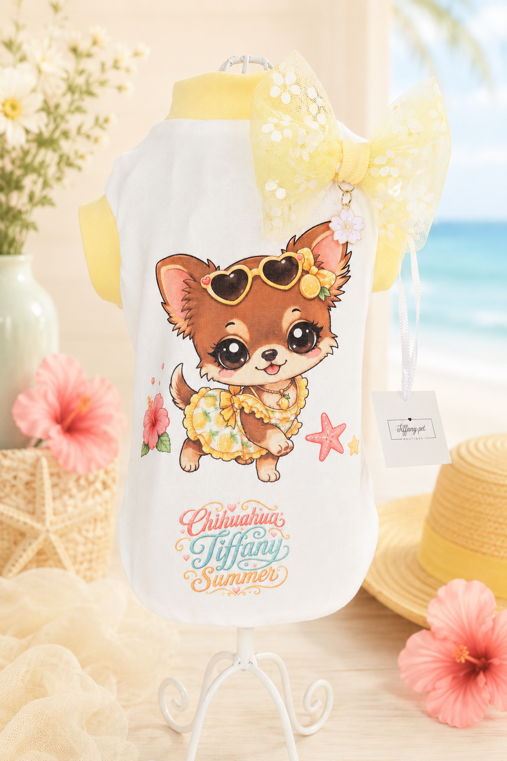 Magliettina Lemon Summer Girl per Chihuahua tg s