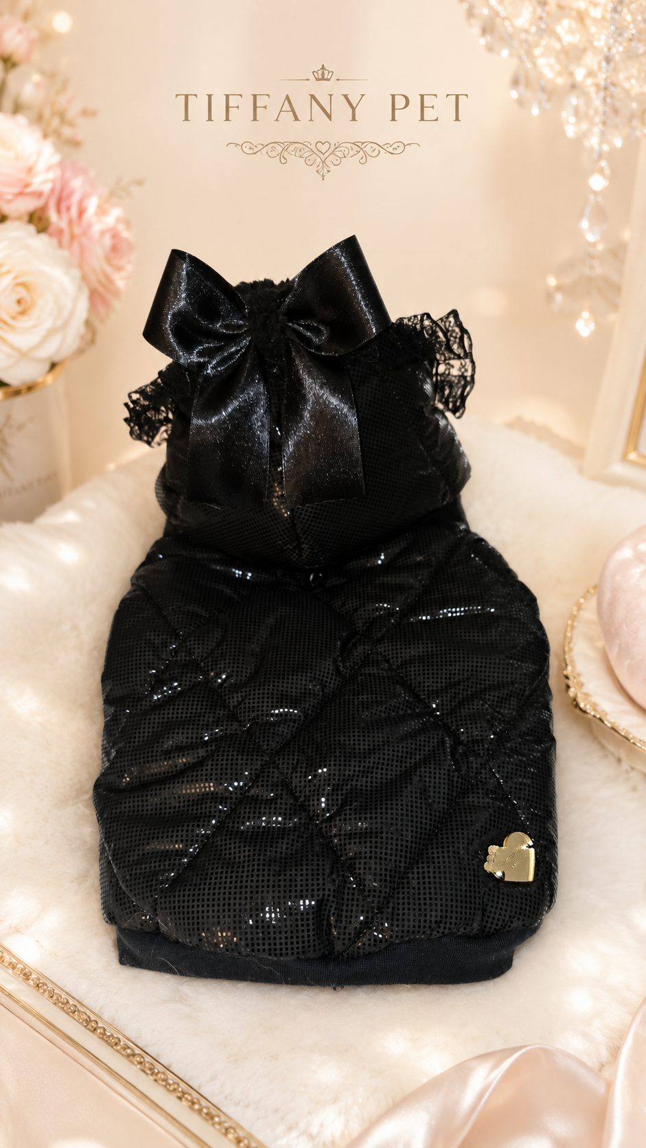 Piumino  per chihuahua Yoru – Eleganza in Nero th s /m