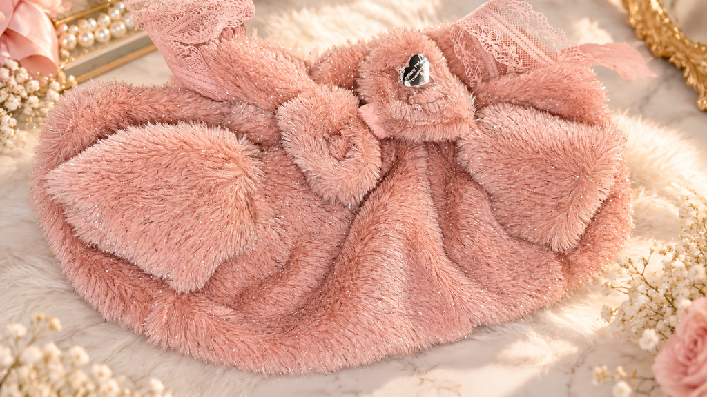 Bolero Akari – Ecopelliccia Lurex Couture per Chihuahua ✨ tg s.m