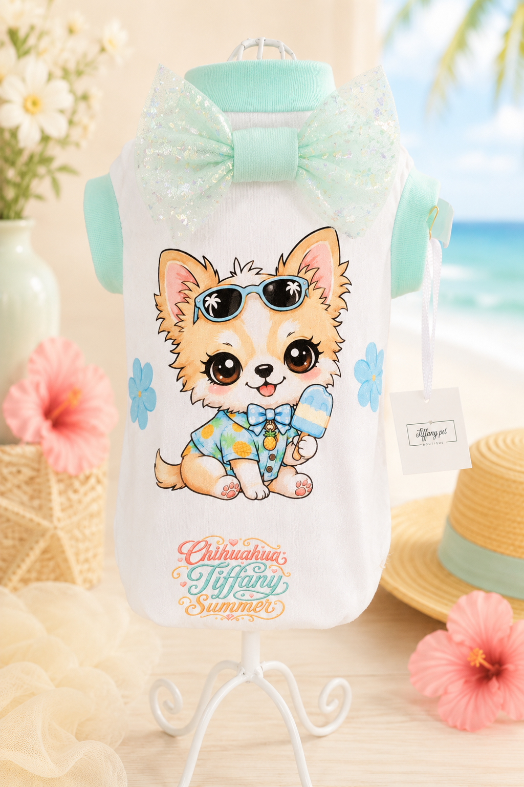Magliettina Ice Cream Summer Boy🍦 per Chihuahua tg s